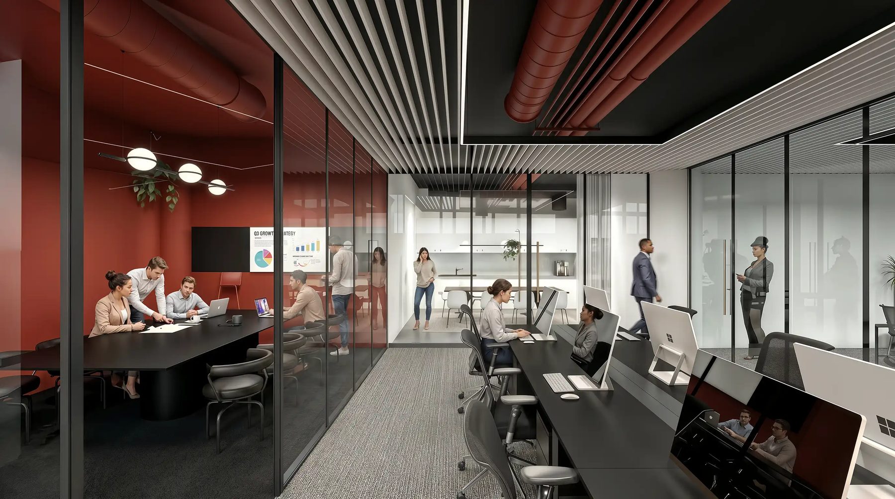 3D-Innenvisualisierung Campus, Laboratorios